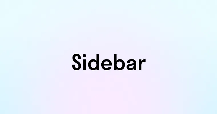 Sidebar