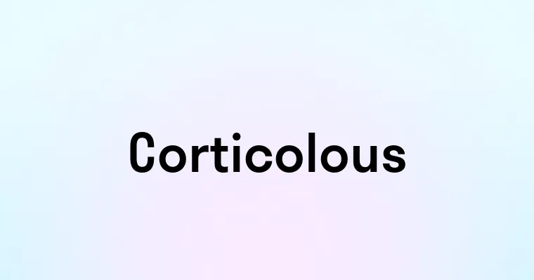 Corticolous