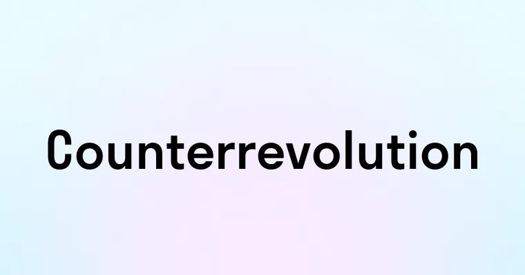 Counterrevolution