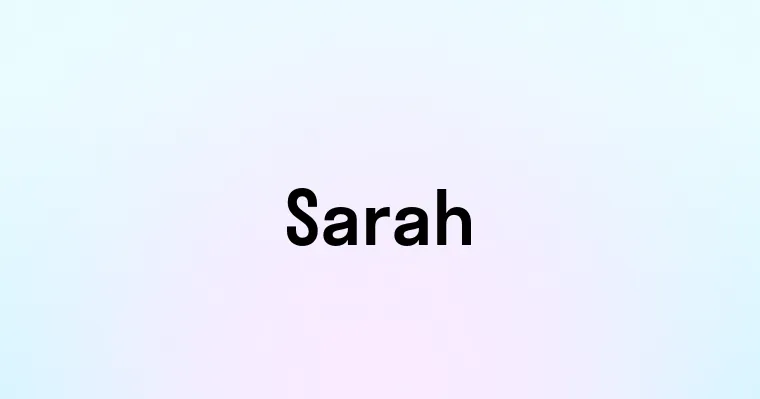 Sarah