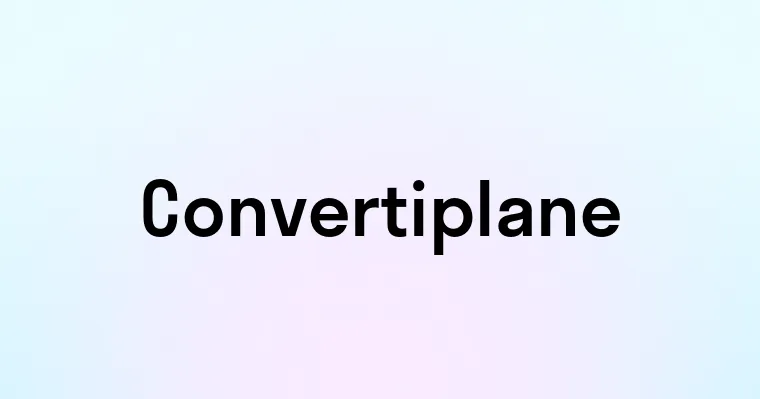 Convertiplane