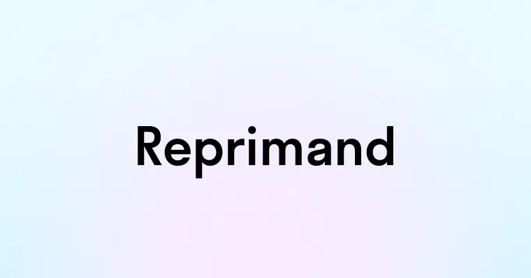 Reprimand