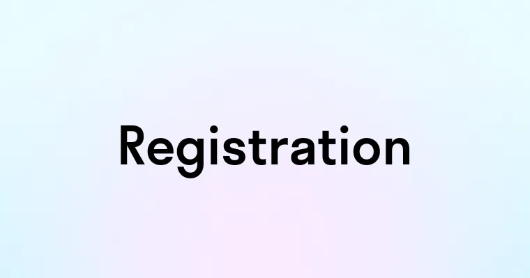 Registration