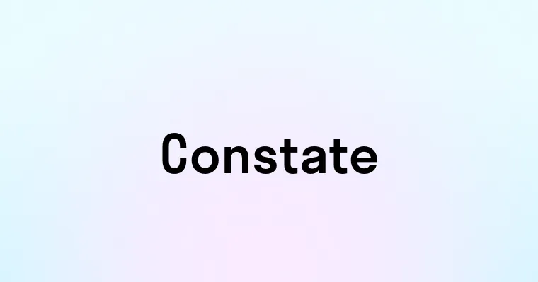 Constate