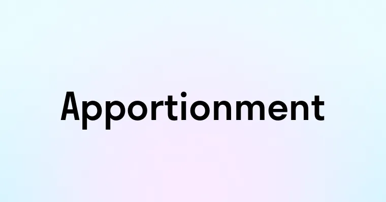 Apportionment