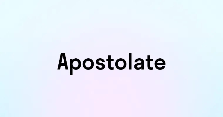 Apostolate