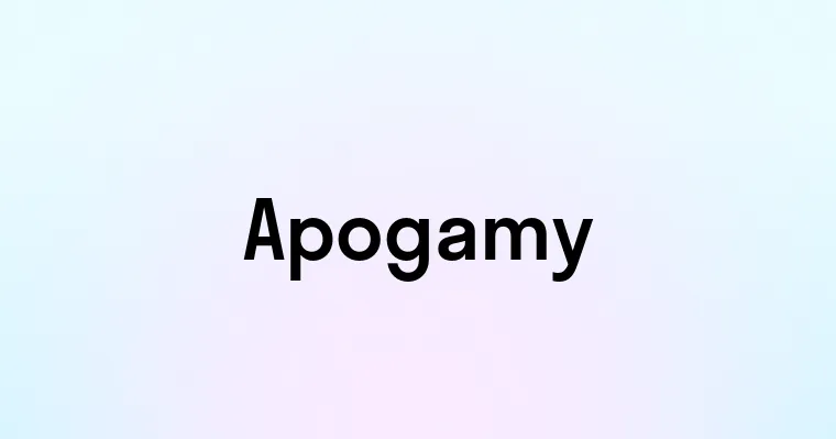 Apogamy