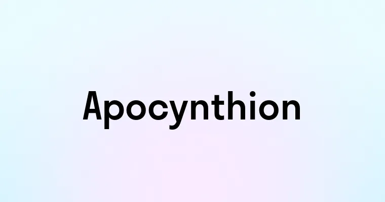 Apocynthion