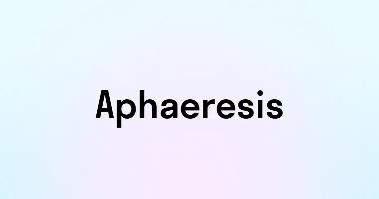 Aphaeresis