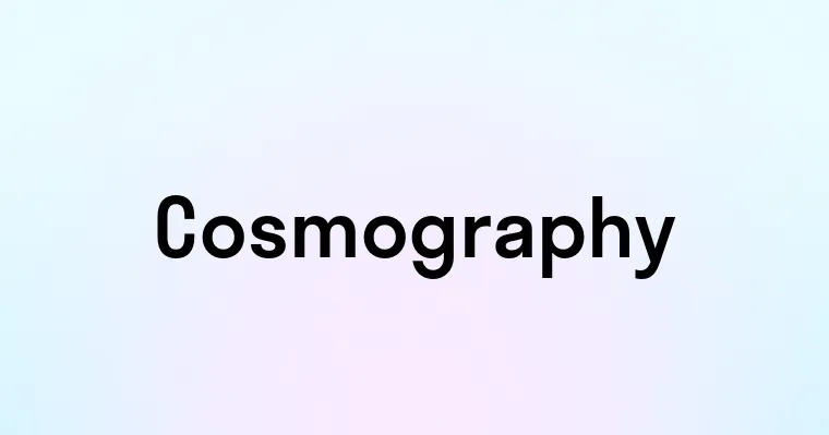 Cosmography