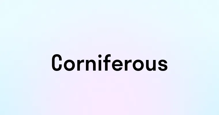 Corniferous