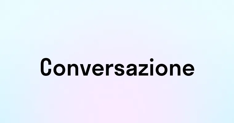 Conversazione