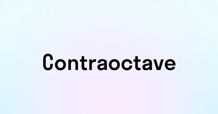 Contraoctave