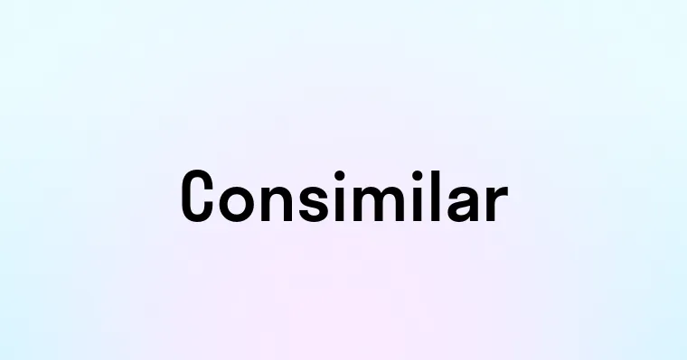 Consimilar