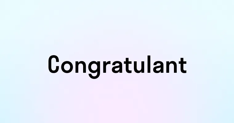 Congratulant