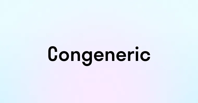 Congeneric