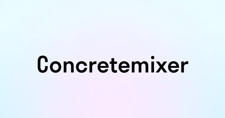 Concretemixer