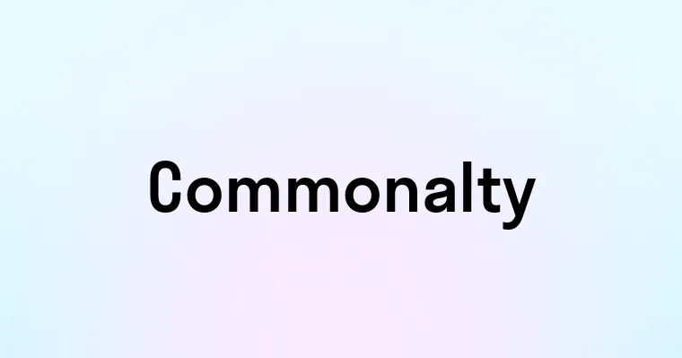 Commonalty