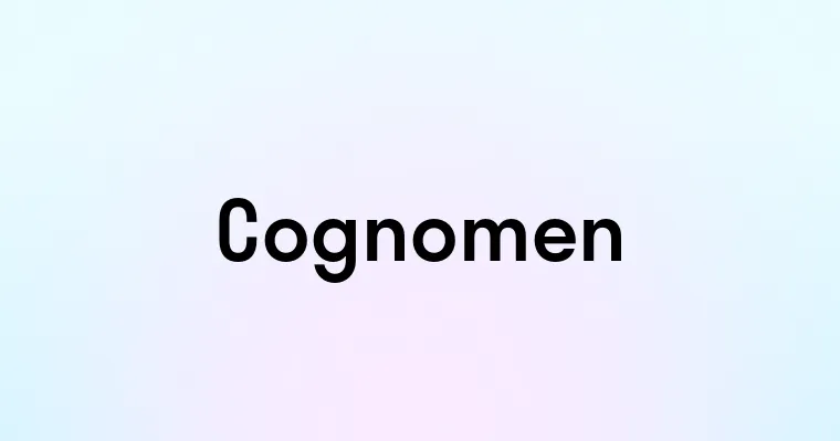 Cognomen