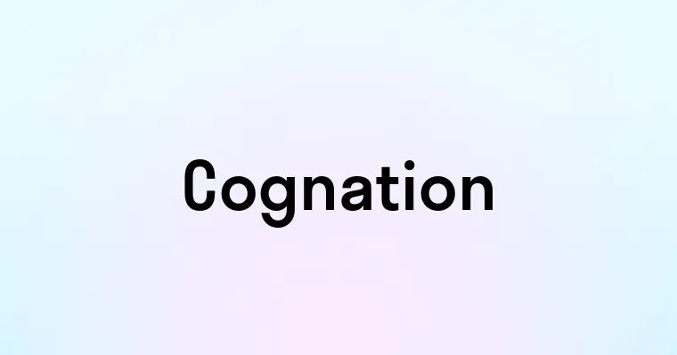 Cognation