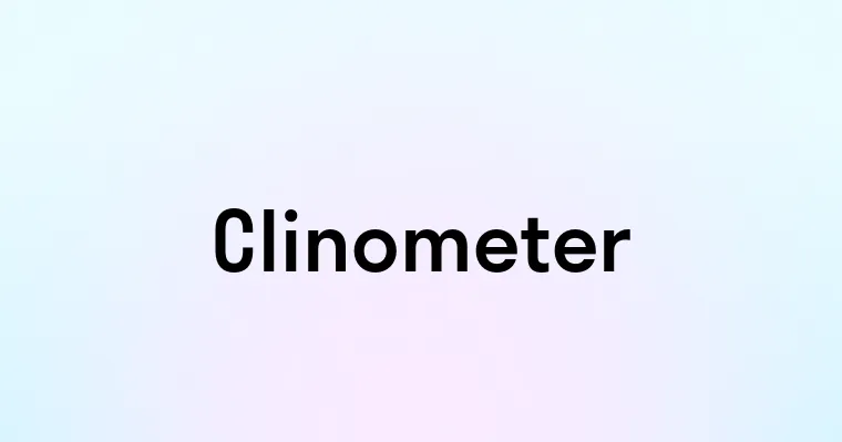 Clinometer