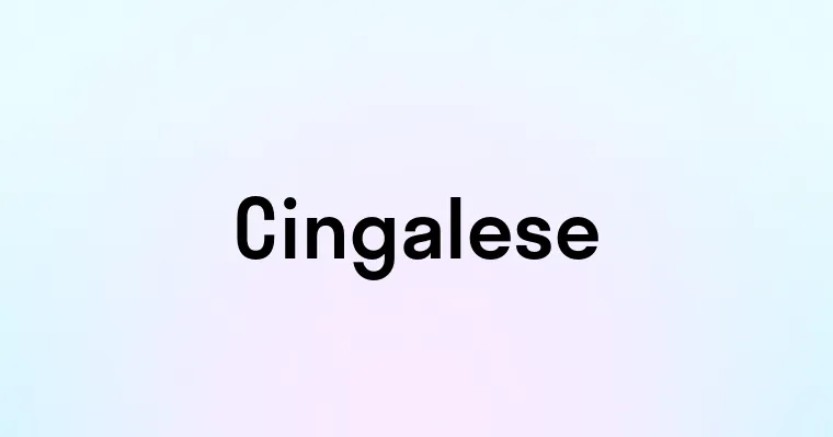 Cingalese