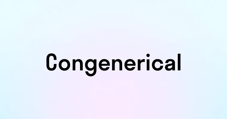 Congenerical