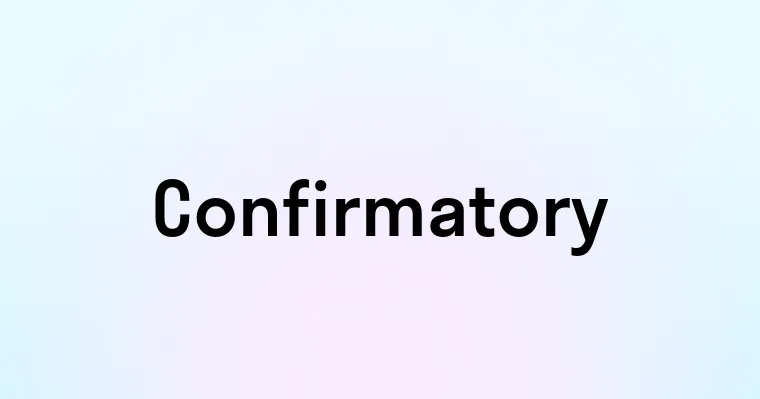 Confirmatory