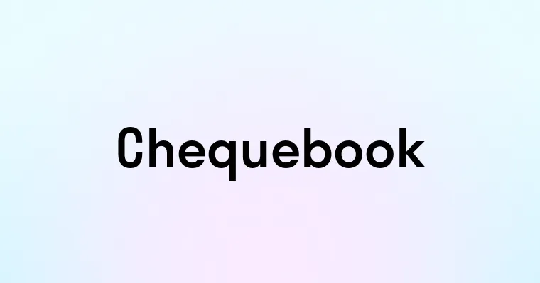 Chequebook