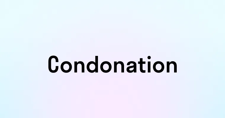 Condonation