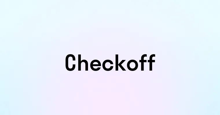 Checkoff