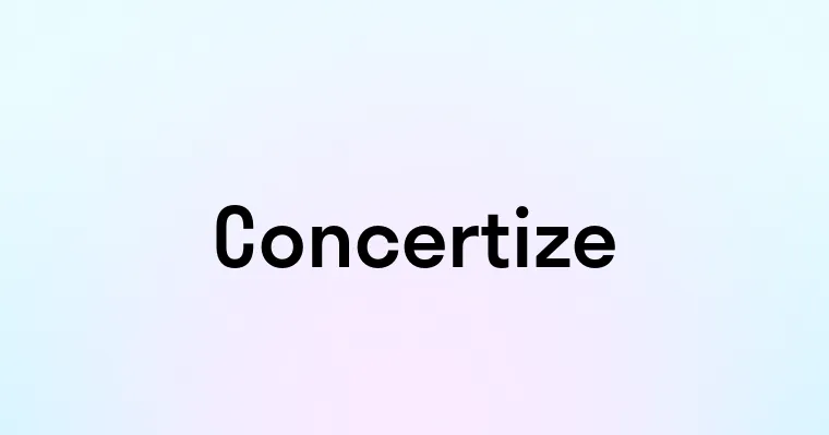 Concertize