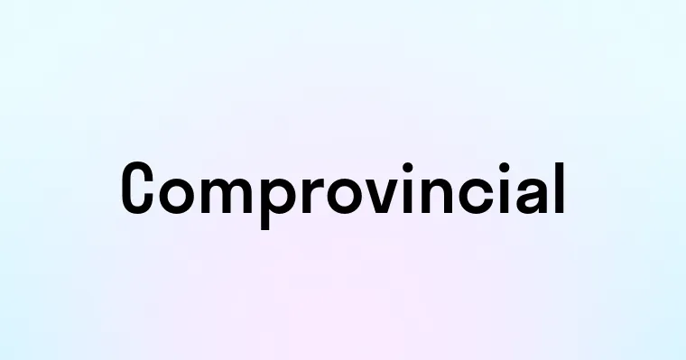 Comprovincial