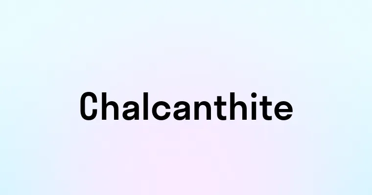 Chalcanthite