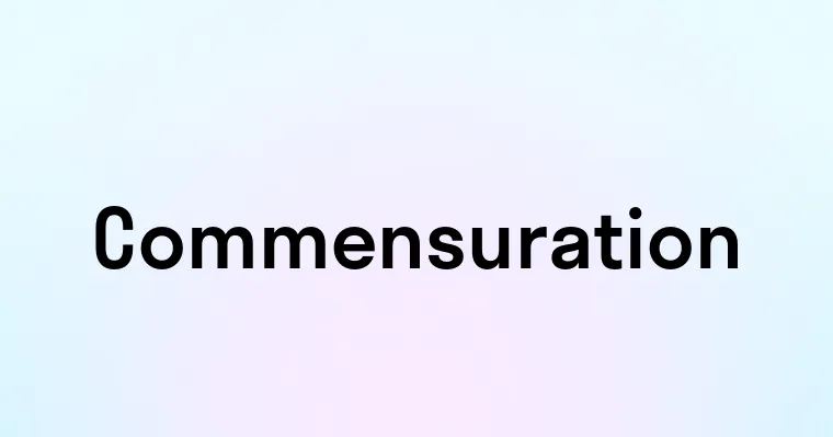 Commensuration