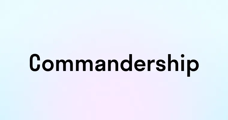 Commandership