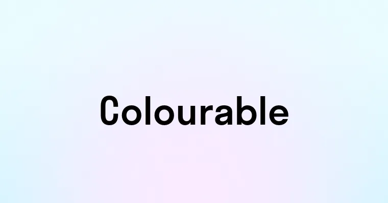 Colourable