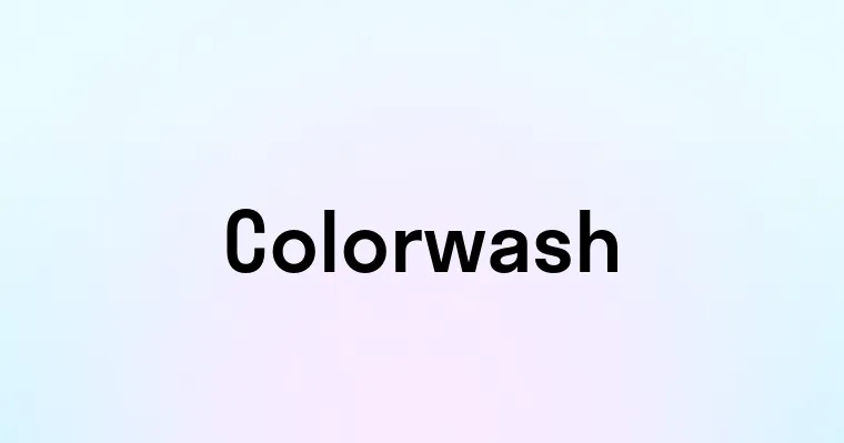 Colorwash