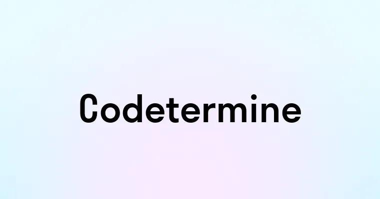 Codetermine