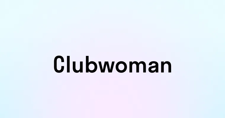 Clubwoman