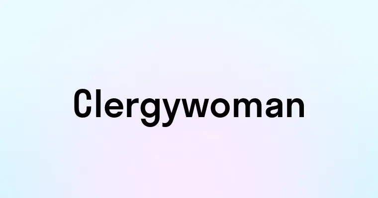 Clergywoman