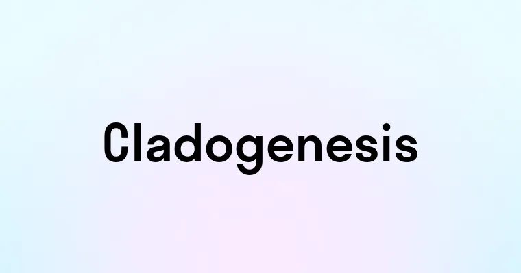 Cladogenesis