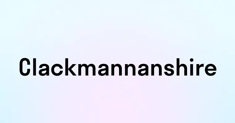 Clackmannanshire