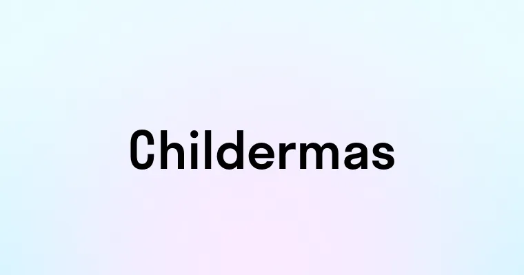 Childermas