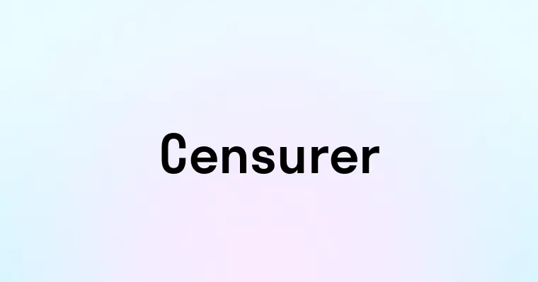 Censurer