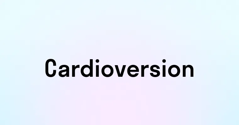 Cardioversion