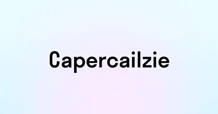 Capercailzie