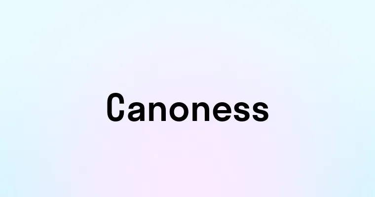 Canoness