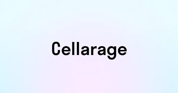 Cellarage