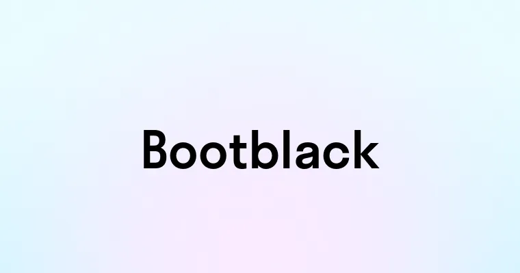 Bootblack